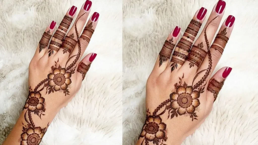 mehndi designs wedding simple