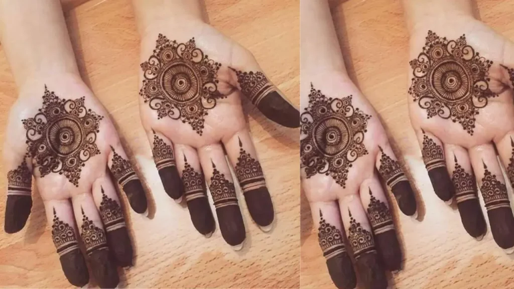 modern palm mehndi designs