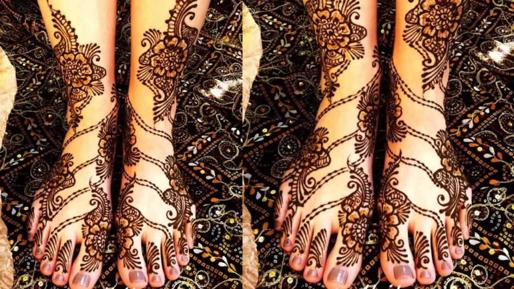 pakistani mehndi designs for feet