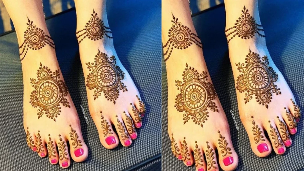 pakistani mehndi designs for feet