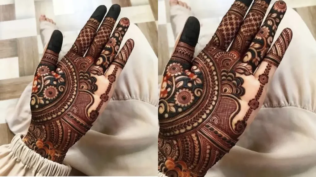 palm mehendi design