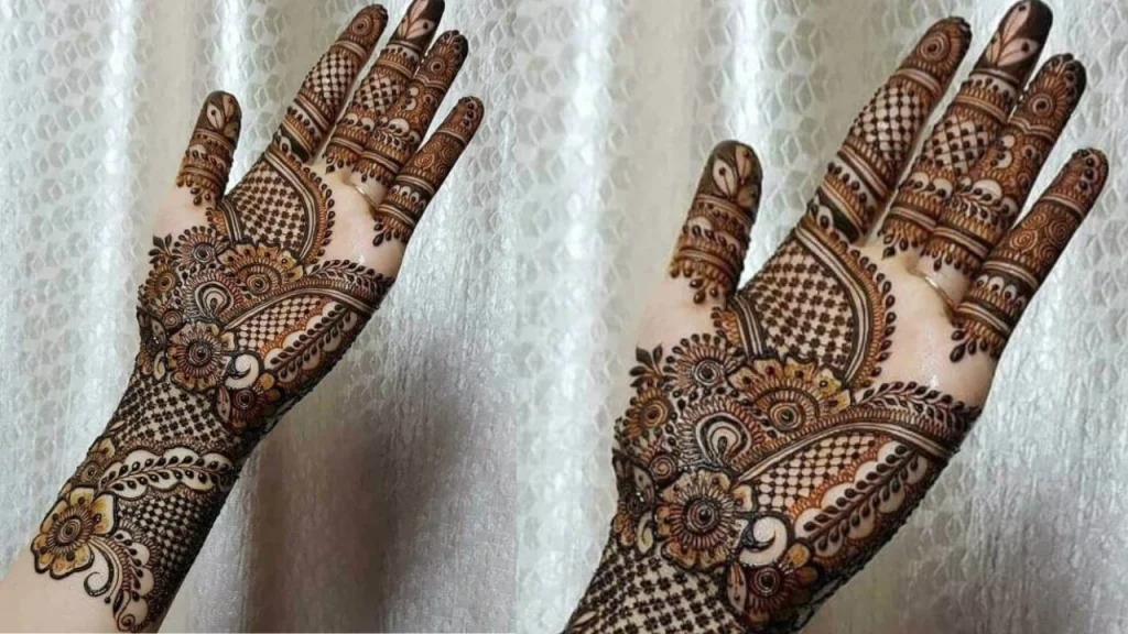 right hand palm mehndi designs