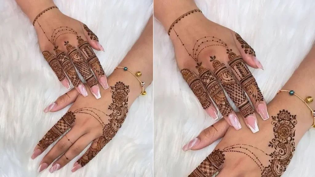 ring finger mehndi design