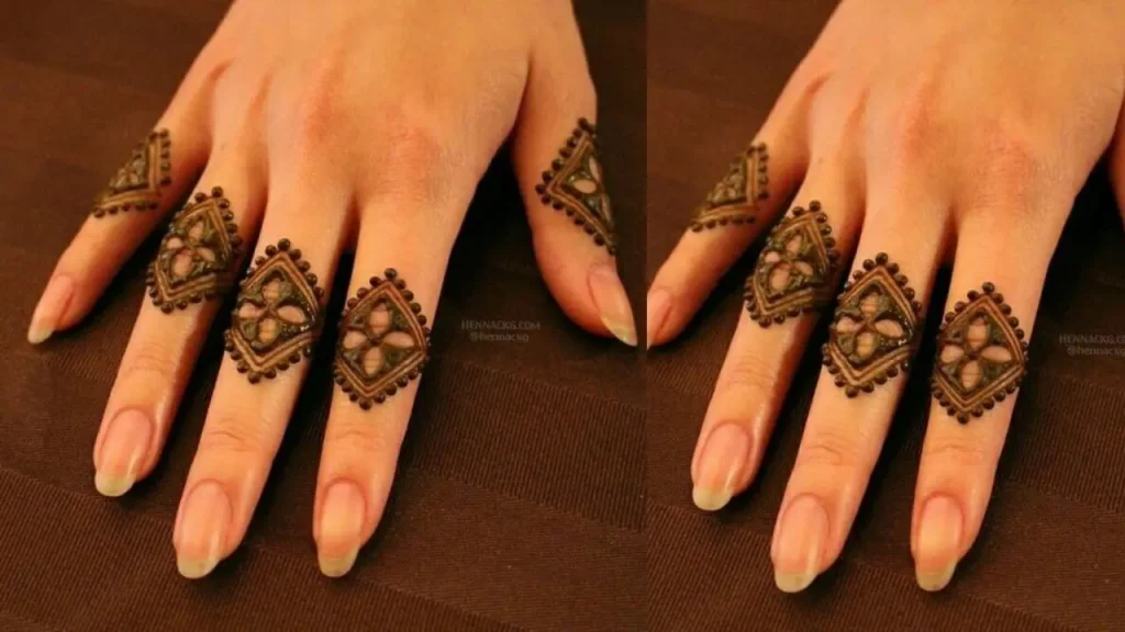 ring mehndi designs for fingers