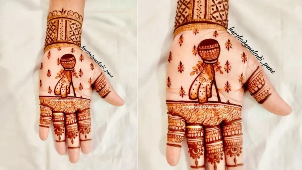 simple mehndi design for baby girl