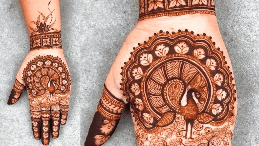 simple mehndi designs for engagement ceremony