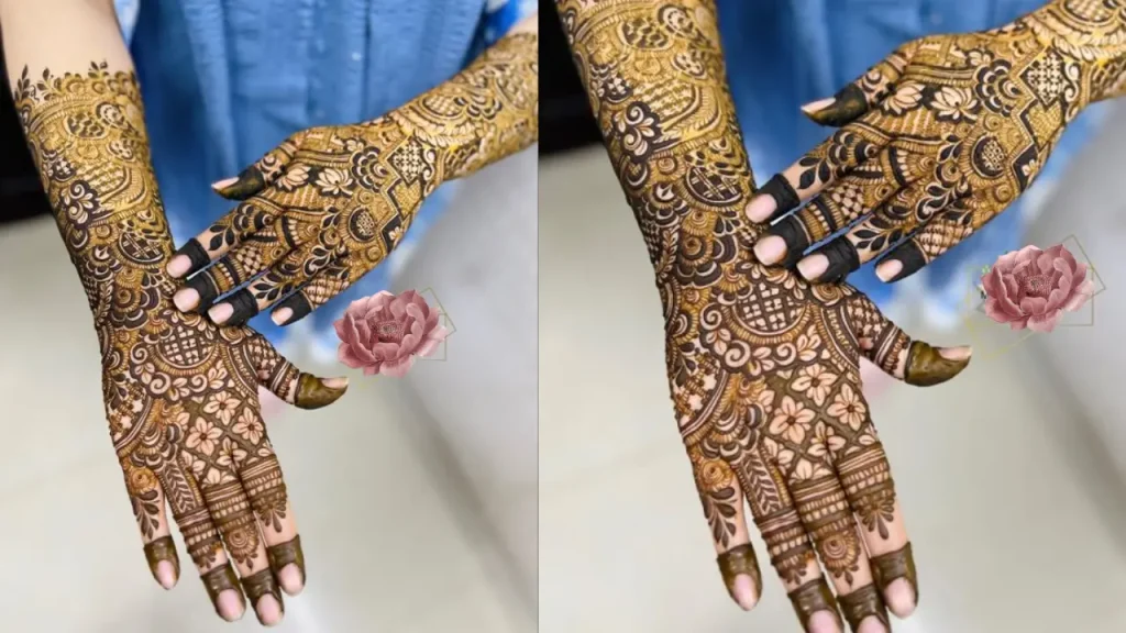 traditional bridal mehndi