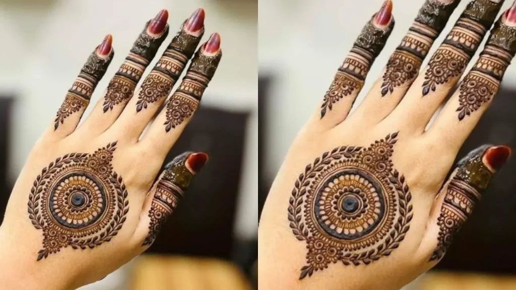 traditional henna artwork