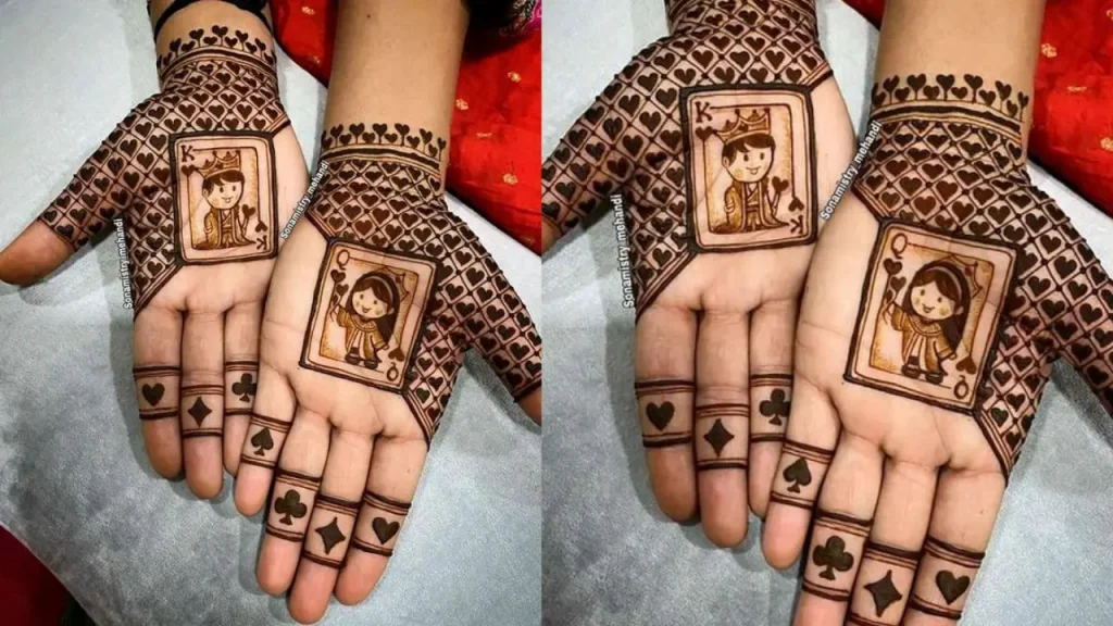 CHILDREN  STRING MEHNDI DESIGN