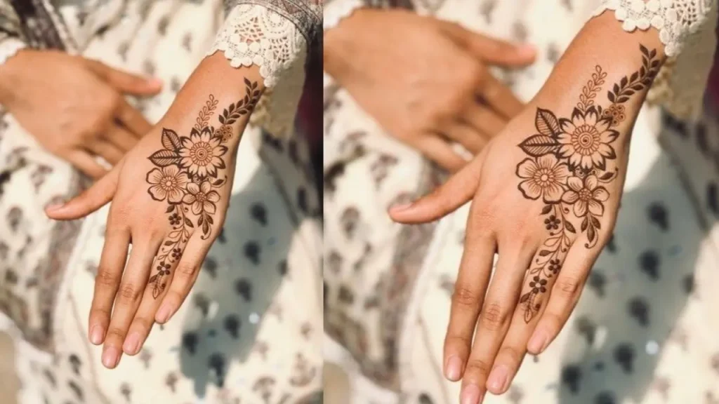 Conventional Paisley Mehndi Design