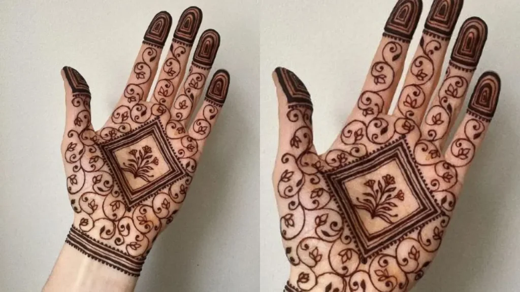 Delicate Arabic mehndi