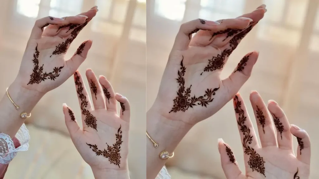 Delicate Indian mehndi