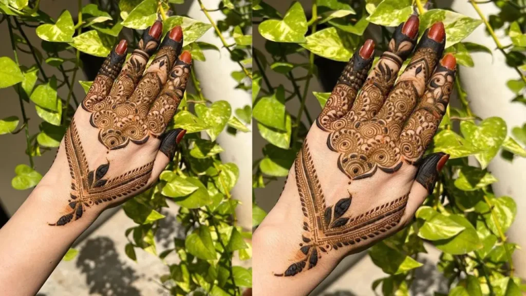 Delicate bridal mehndi