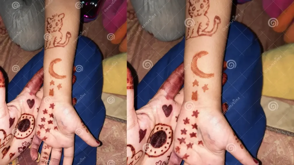 Easy Eid Mehndi Designs for Kids