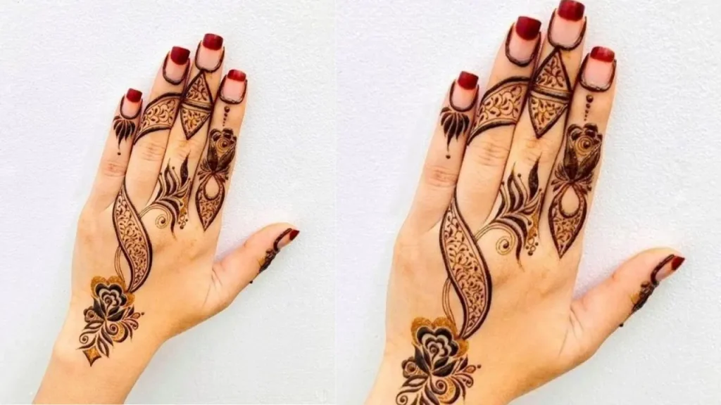 Elegant and delicate mehndi