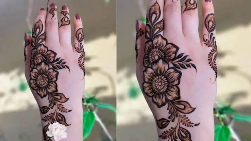 Floral Eid Mehndi Designs