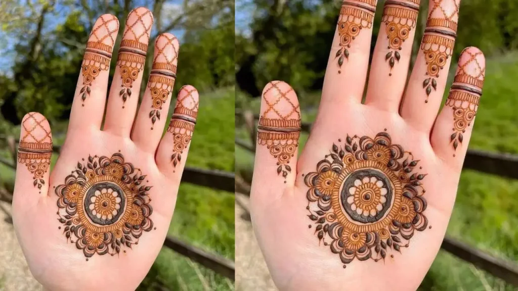 Floral Eid Mehndi Images