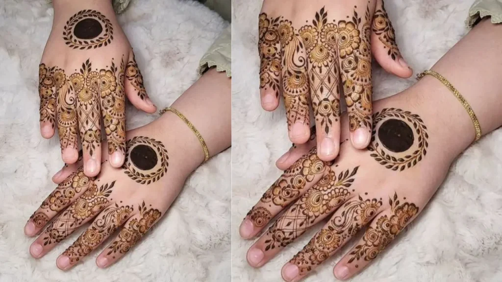 Floral Eid Mehndi Tips