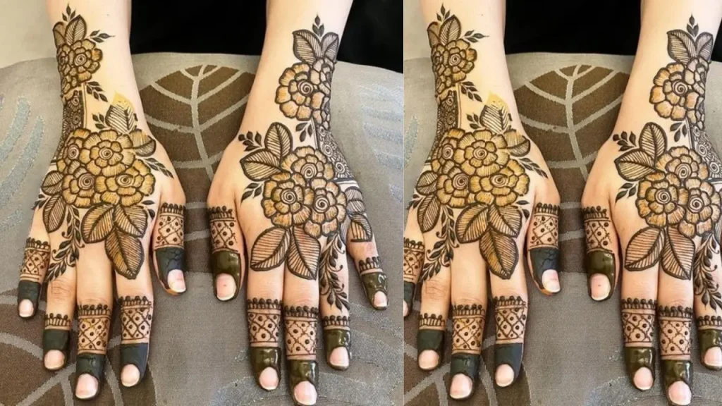 Flower Eid Mehndi Inspiration