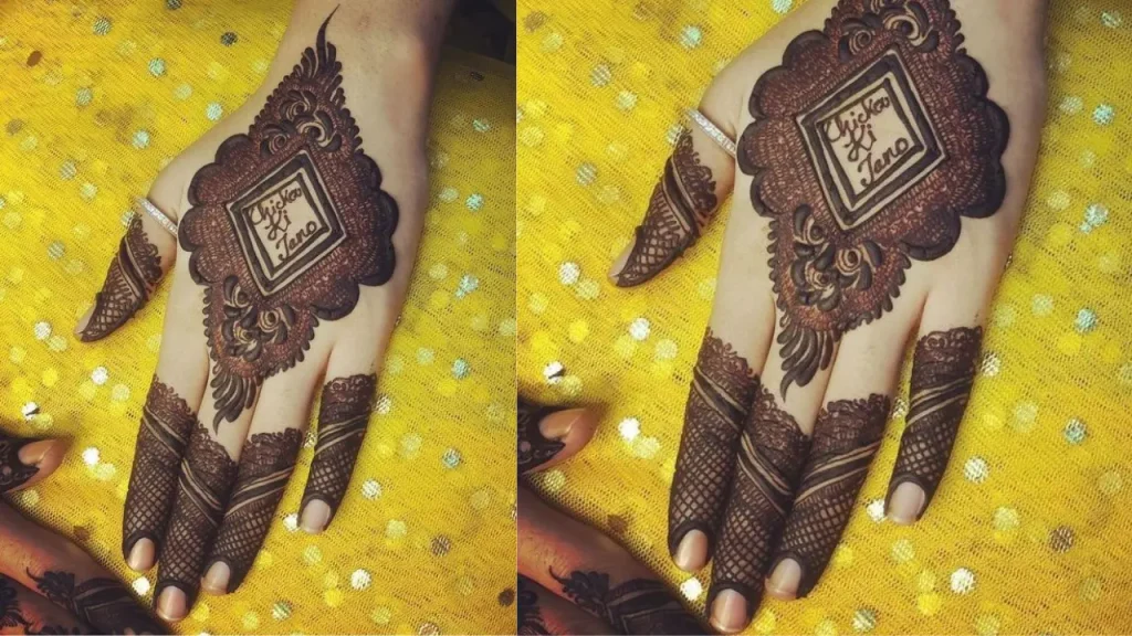 Full finger mehndi design for girl