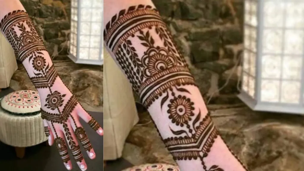 Geometric Floral Henna Designs