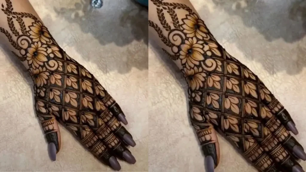 Joint Diamond Mehndi Design