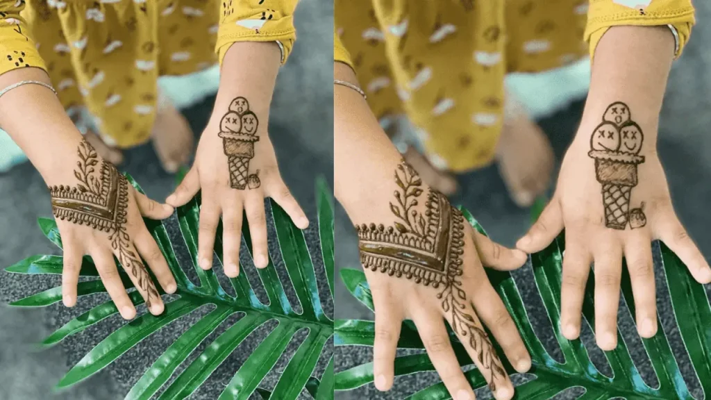 KIDS ARABIC BACKHAND MEHNDI DESIGN