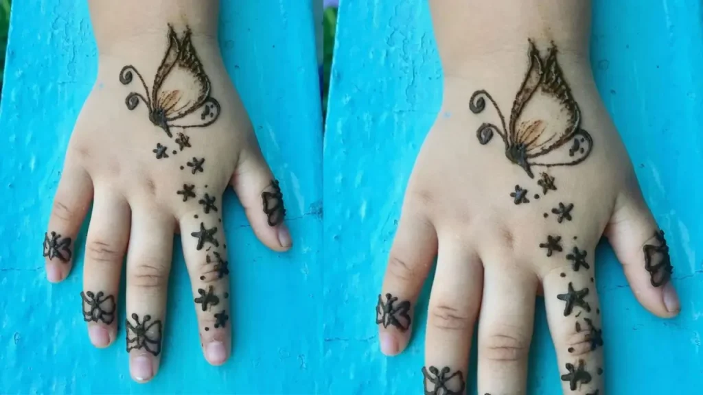 KIDS BUTTERFLY HENNA