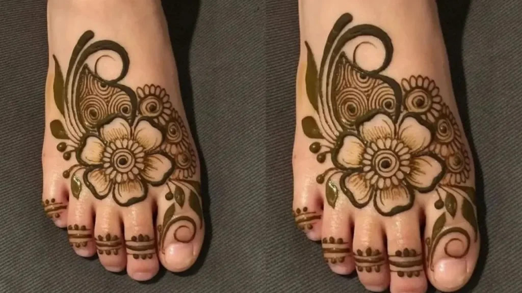 KIDS FOOT ARABIC  MEHNDI DESIGNS