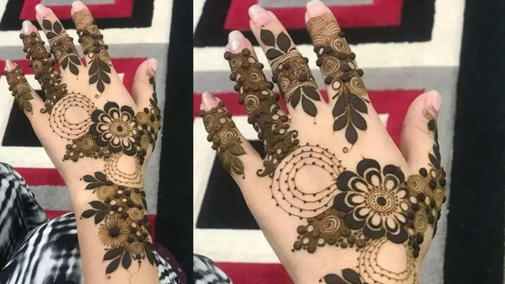 Latest Floral Eid Mehndi Designs