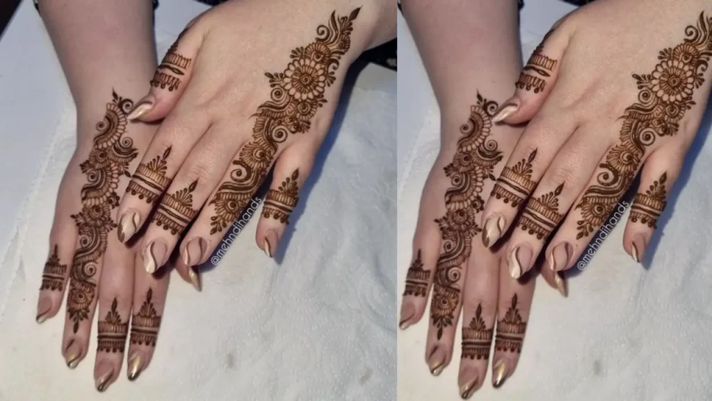 Lavender Fields Mehndi Design