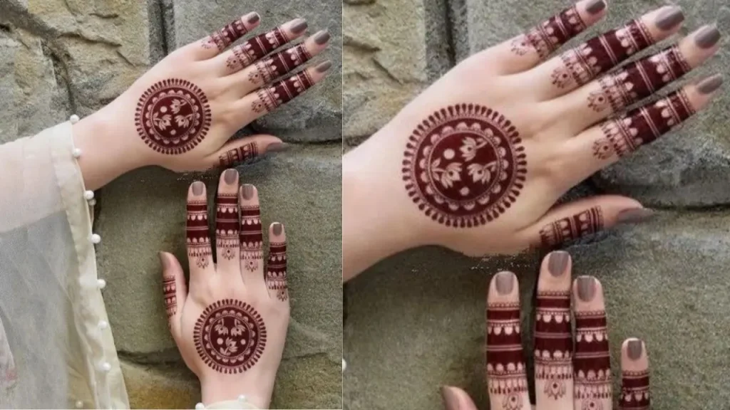 Mandala inspired finger Design