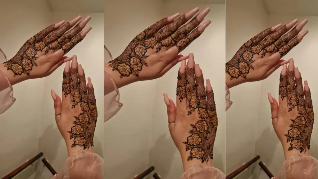 Minimalist Eid Mehndi design