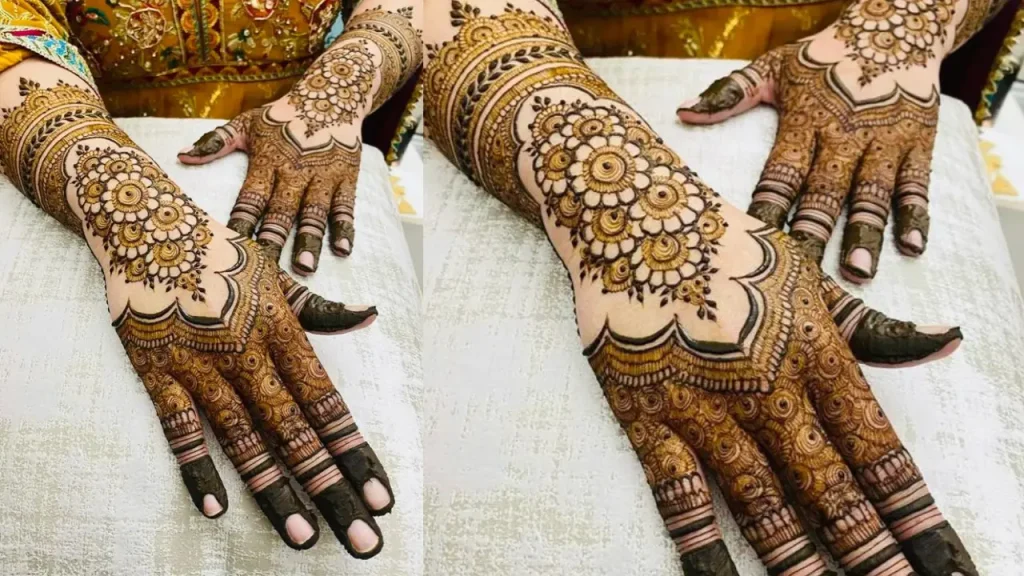 Mughal-inspired architectural Henna Design