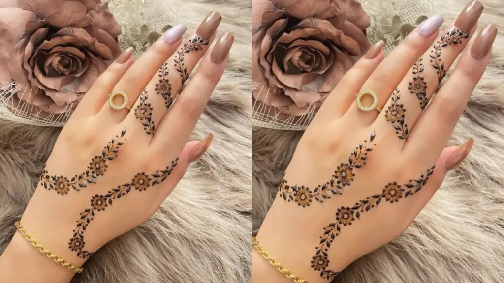 New Delicate Mehndi Design