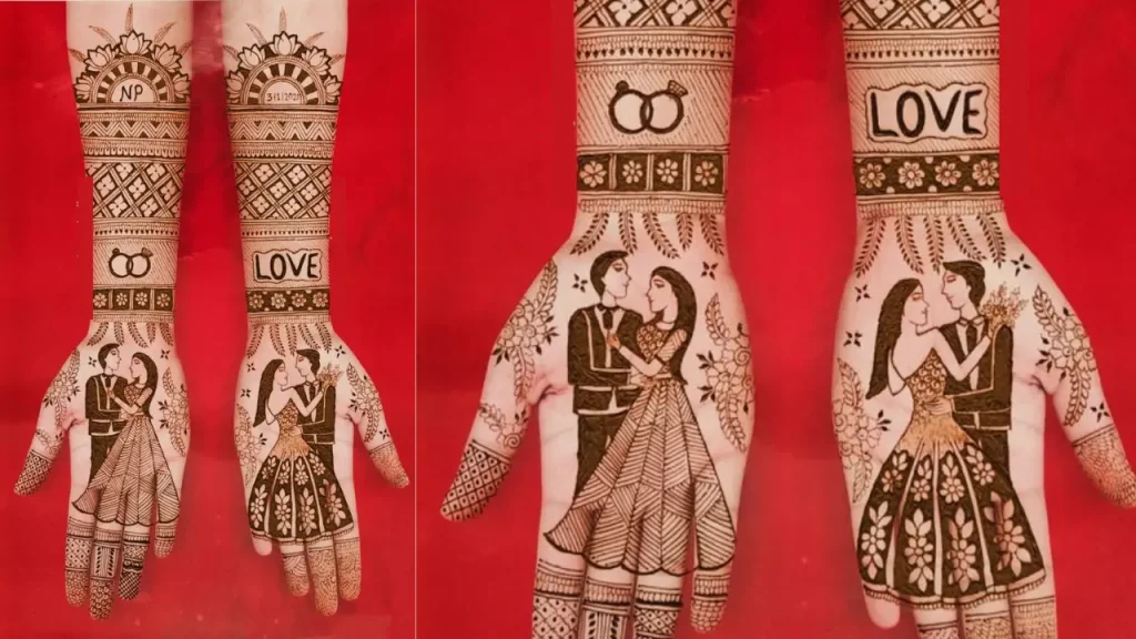 Raja Rani Mehndi Design