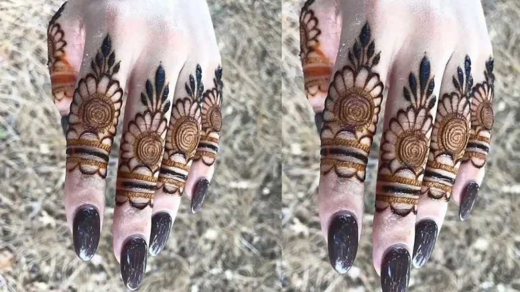 Royal Heirloom finger  mehndi