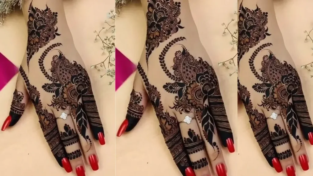 Simple Indian Mehndi Designs for Eid Gatherings