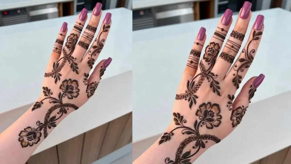 Sunflower Mehndi Design