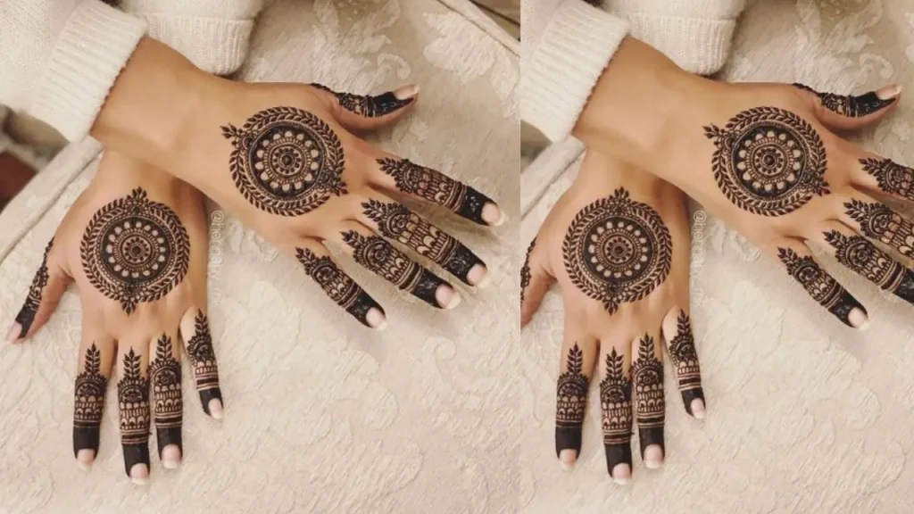 Tikka Mehndi Design