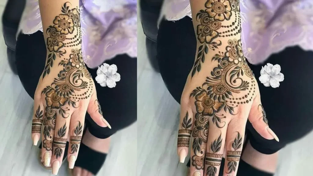 Traditional Rajasthani Mehndi design