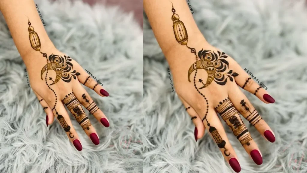 Trending Moon Mehndi Designs