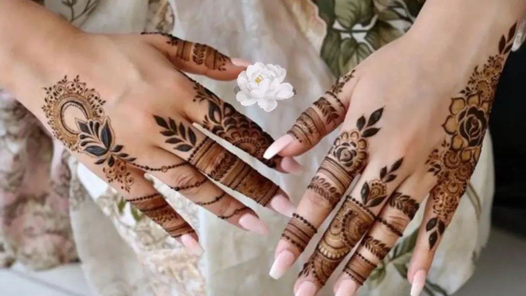 Whimsical vineyard mehndi