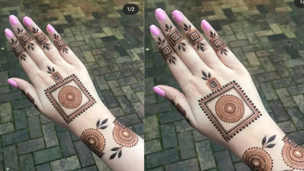 aesthetic henna design