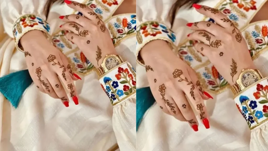 arabic mehndi finger designs