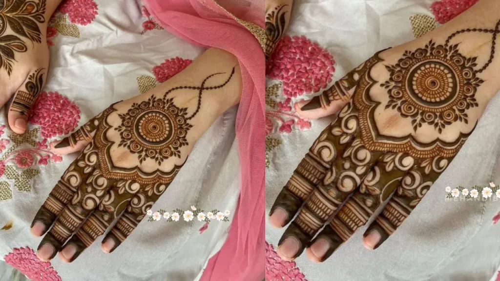 beautiful mehndi design for fingers