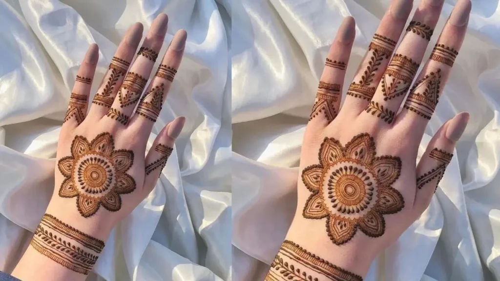 delicate mehndi design