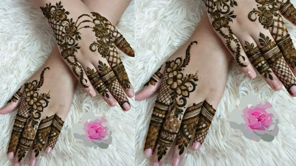 finger Jeweled elegance mehndi