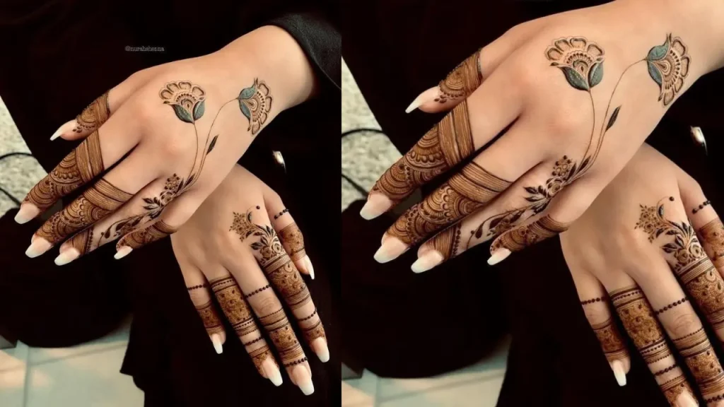 full mehndi design for finger