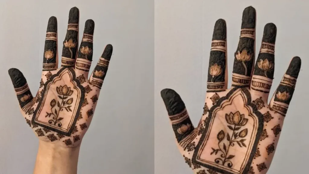 simple arabic mehndi finger designs